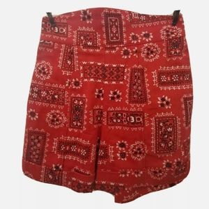 Pinup Girl Clothing Couture Shorts Bandana EUC